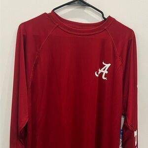 Columbia Alabama Crimson Tide PFG LS Shirt S